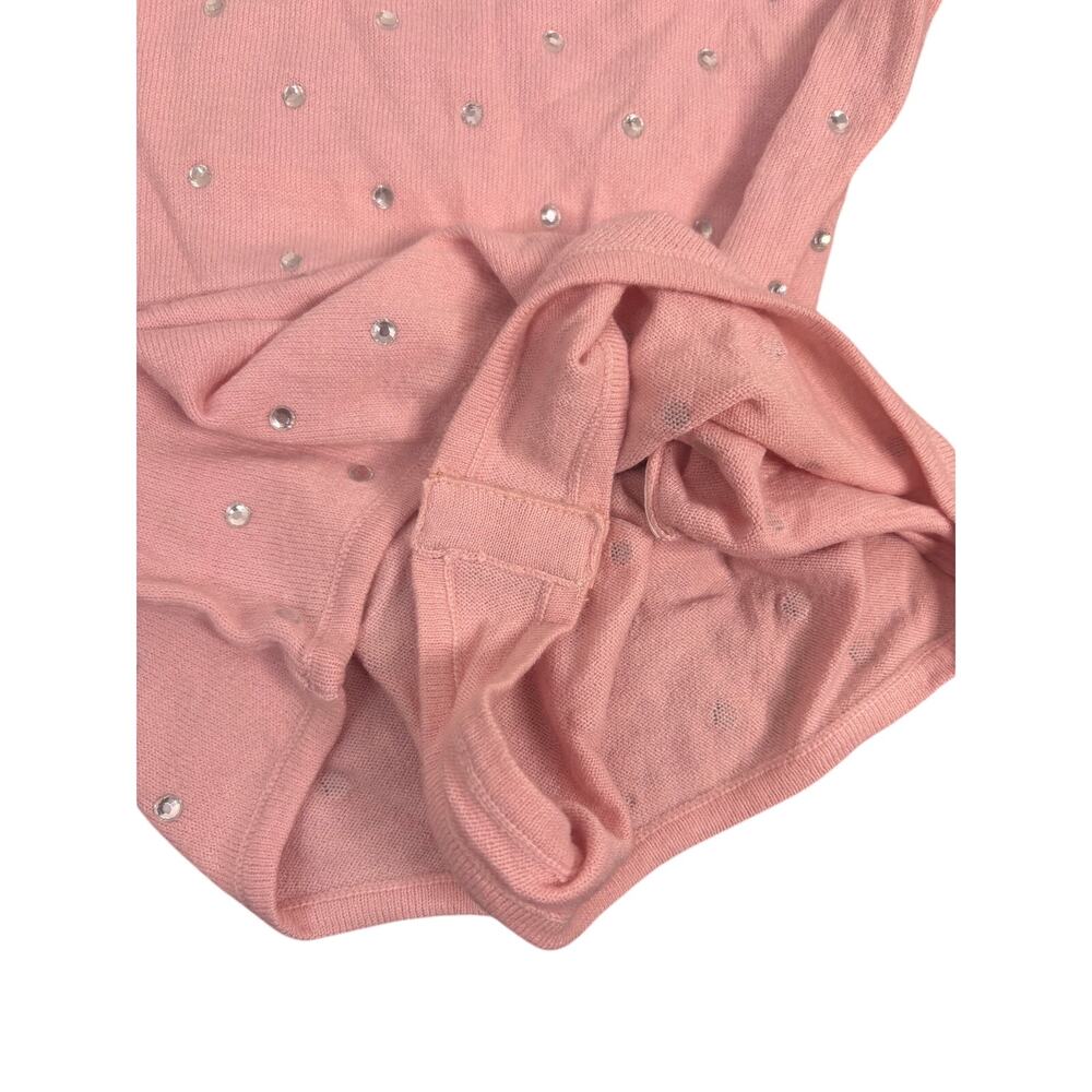 Ronny Kobo Knit Bodysuit Long Sleeve Rhinestone Embellished Going Out Party S - Picture 8 of 10